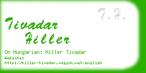 tivadar hiller business card